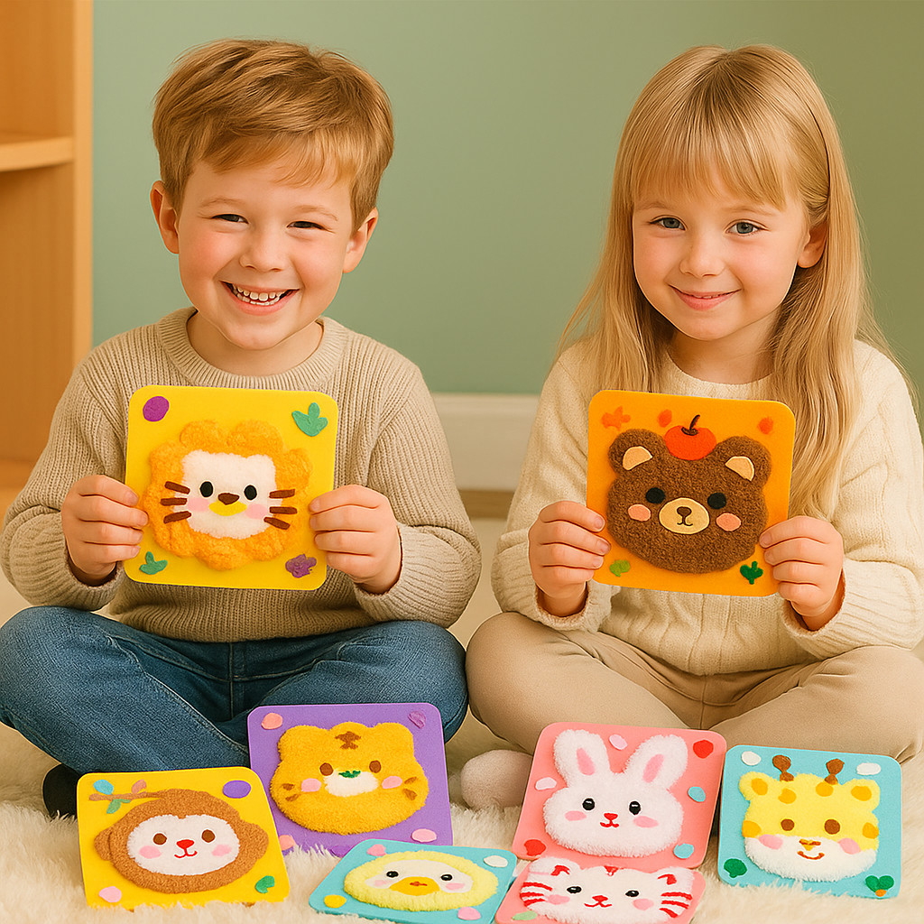 ערכת בובות חוטים לילדים ליצירה עצמית