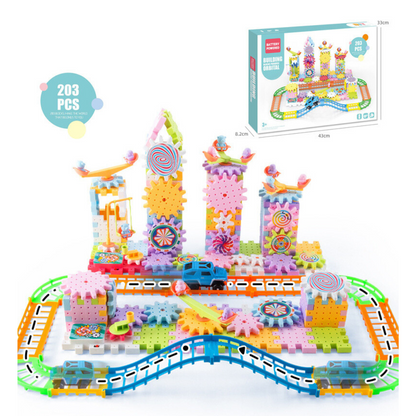 ערכת בנייה מסתובבת לפיתוח חכם לילדים