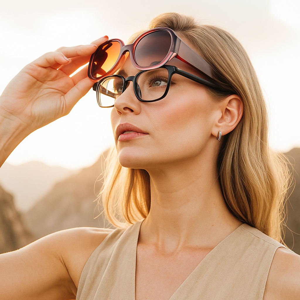 משקפי שמש שמתלבשים מעל משקפי ראייה