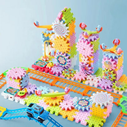 ערכת בנייה מסתובבת לפיתוח חכם לילדים