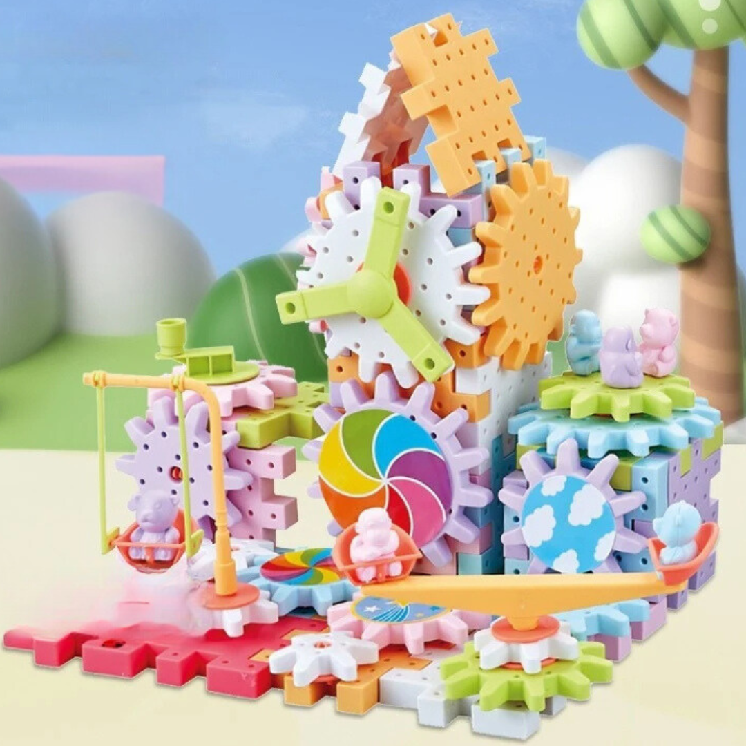 ערכת בנייה מסתובבת לפיתוח חכם לילדים